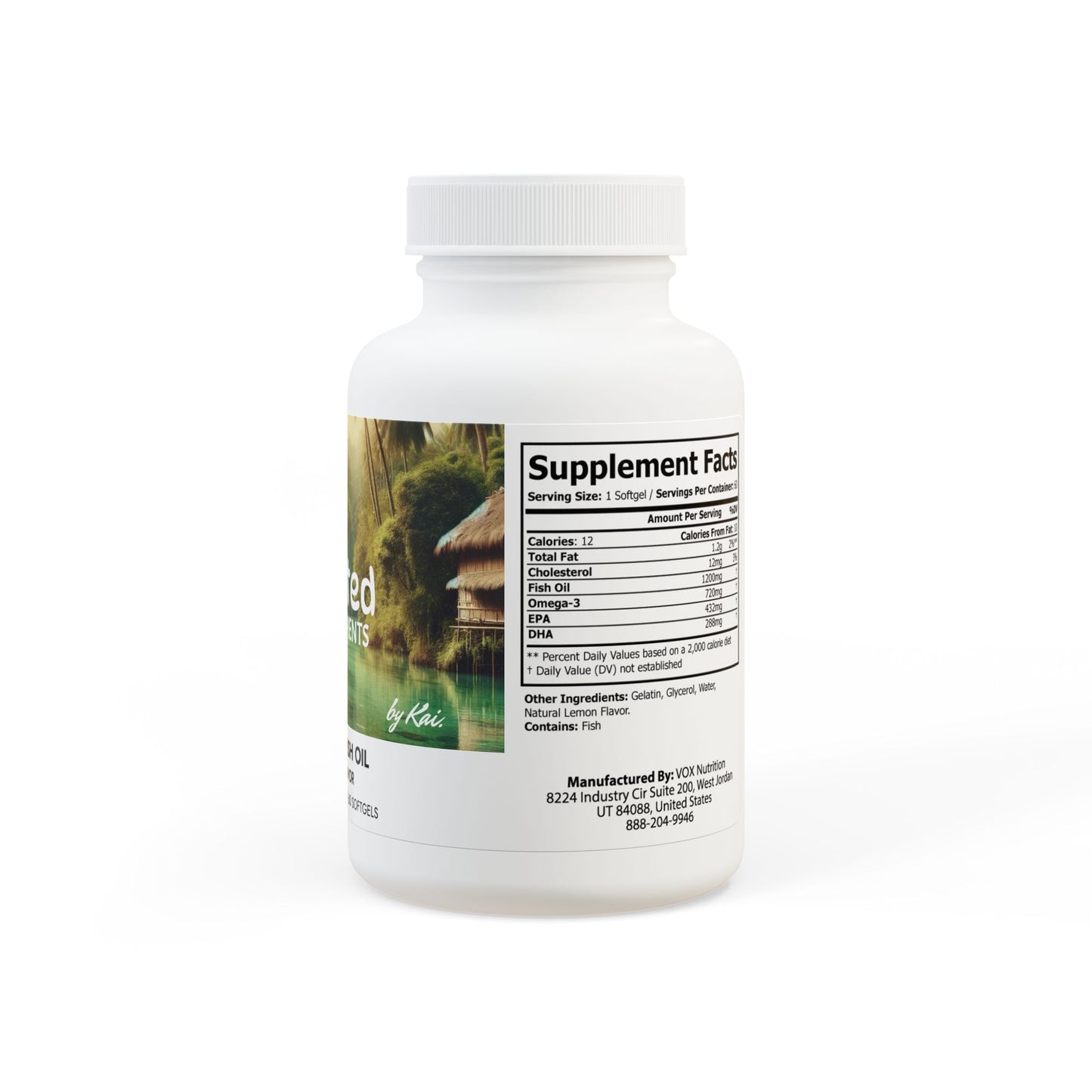 Omega 3 Fish Oil Supplement (60 Softgels)